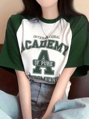 Round-Neck Oversized T-Shirt | Printed