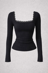 Lace Square Neck