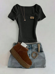 Square Neck Tee