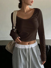 Scoop Neck Crop Top