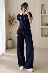 Half-Zip Polo Co-Ord Set