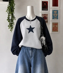 Reglan Star Printed Sweatshirt