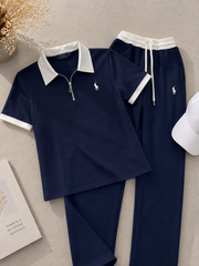 Half-Zip Polo Co-Ord Set