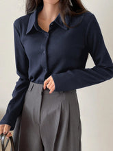 Ribbed Button Down Shirt