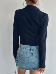 Halfzip Collar Top