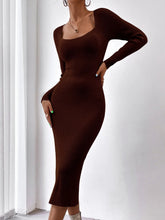 Scoop Neck Bodycon Dress