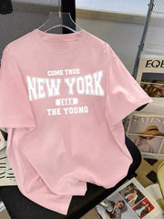 Round-Neck Oversized T-Shirt | Printed