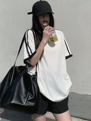 Round-Neck Oversized T-Shirt | Printed