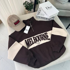 Melbourne Printed Half Zip Sweatshirt