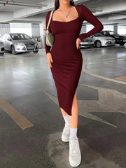 Sweetheart Neck Bodyconn Dress