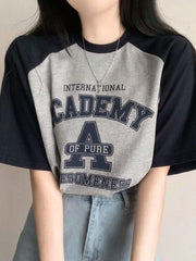 Round-Neck Oversized T-Shirt | Printed