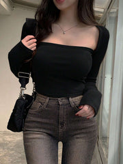 Wide Square Neck Top