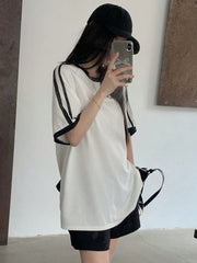 Round-Neck Oversized T-Shirt | Printed