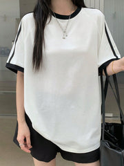 Round-Neck Oversized T-Shirt | Printed