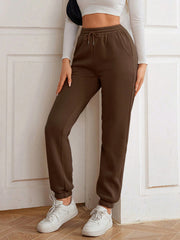 Drawstring Waist Sweatpants