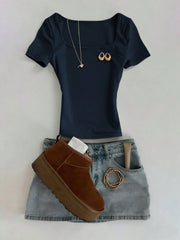 Square Neck Tee