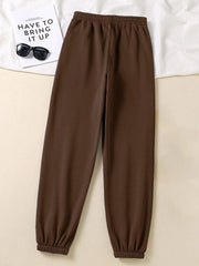 Drawstring Waist Sweatpants