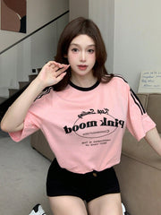Round-Neck Oversized T-Shirt | Printed