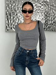 Scoop Neck Crop Top