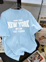 Round-Neck Oversized T-Shirt | Printed
