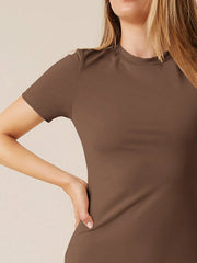 Round Neck Bodycon Dress
