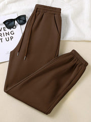 Drawstring Waist Sweatpants